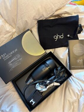ghd Black Travel Hairdryer with Protective Bag